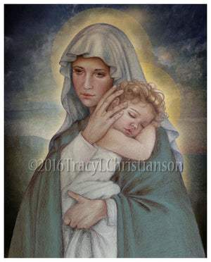 Madonna & Child (J) Print