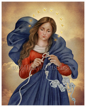 Our Lady Undoer of Knots Print