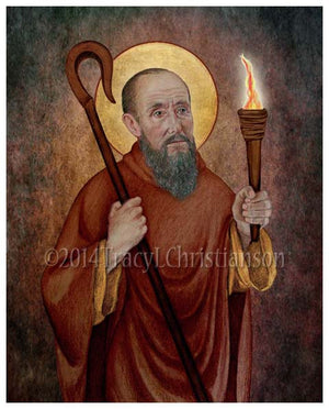 St. Aidan of Lindisfarne Print