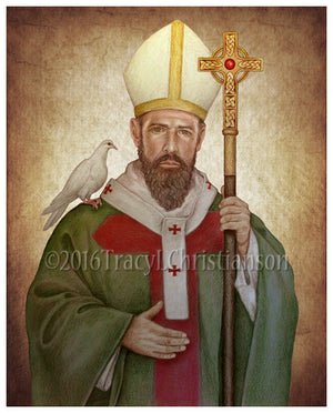 St. David of Wales Print