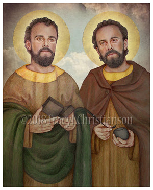 St. Cosmas and St. Damian Print