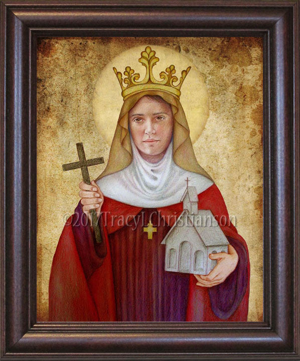 St. Audrey (Etheldreda) Framed - Portraits of Saints