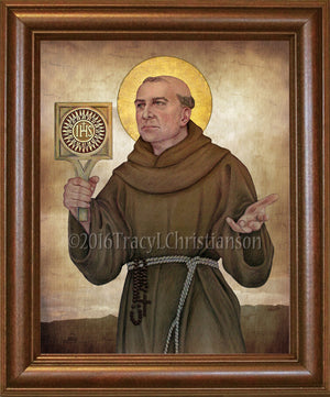 St. Bernardine of Siena Framed