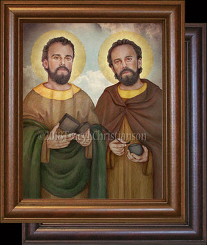 St. Cosmas and St. Damian Framed