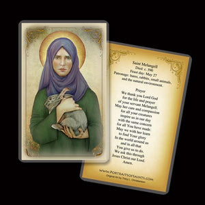 St. Melangell Holy Card