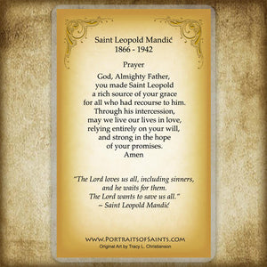 St. Leopold Mandic Holy Card