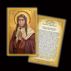 St. Thecla of Iconium Holy Card