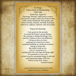 St. Drogo Holy Card