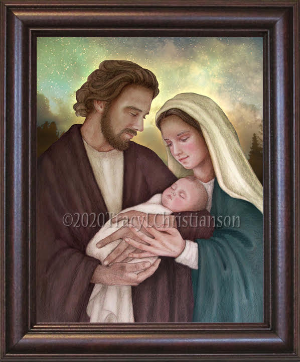 Holy Family (H) Framed - Portraits of Saints