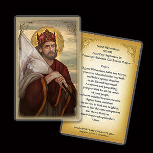 St. Wenceslaus Holy Card