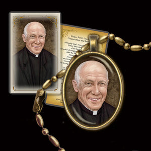 Fr. John Hardon Pendant & Holy Card Gift Set