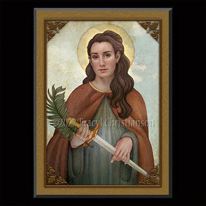 St. Susanna Plaque & Holy Card Gift Set