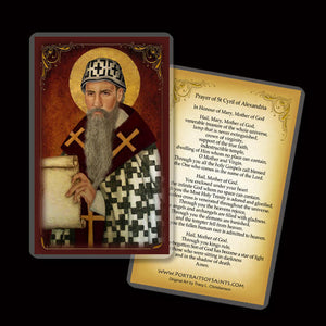 St. Cyril of Alexandria Holy Card