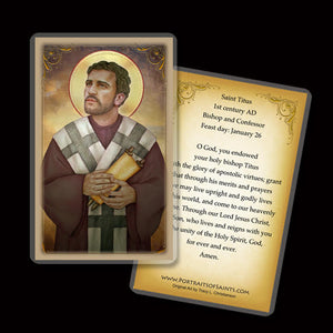 St. Titus Holy Card