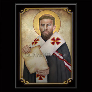 St. Peter Chrysologus Plaque & Holy Card Gift Set