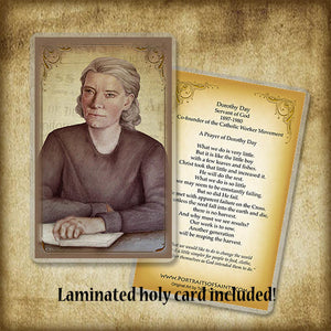 Dorothy Day Plaque & Holy Card Gift Set