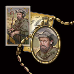 St. Drogo Pendant & Holy Card Gift Set