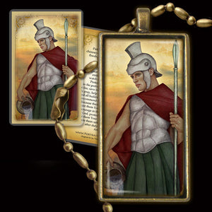 St. Florian Pendant & Holy Card Gift Set