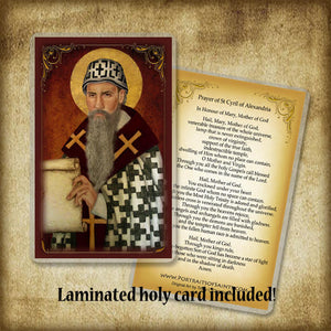 St. Cyril of Alexandria Pendant & Holy Card Gift Set