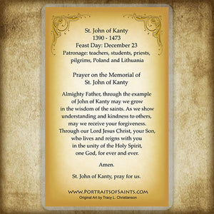 St. John of Kanty Holy Card