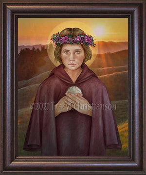 St. Bona of Pisa Framed Art