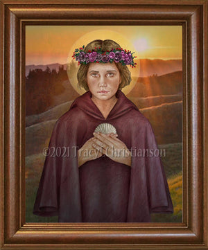 St. Bona of Pisa Framed Art