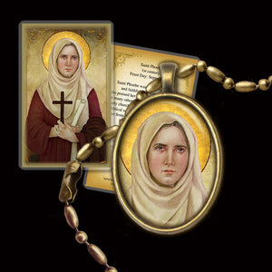 St. Phoebe Pendant & Holy Card Gift Set