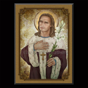 St. Casimir of Poland Plaque & Holy Card Gift Set