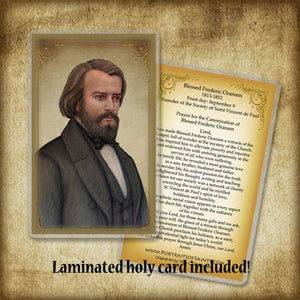 Bl. Frederic Ozanam Plaque & Holy Card Gift Set