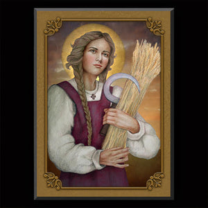 St. Notburga Plaque & Holy Card Gift Set
