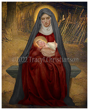 Madonna & Child (D) Print