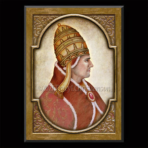 Pope Urban V Plaque & Holy Card Gift Set