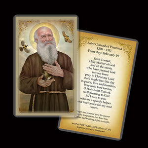 St. Conrad of Piacenza Holy Card