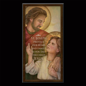 St. Joseph, Protector of Christ Inspirational Plaque