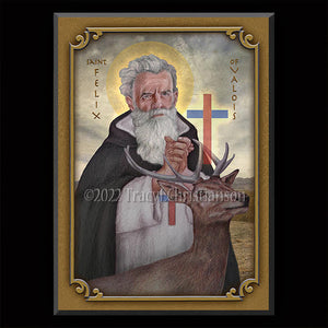 St. Felix of Valois Plaque & Holy Card Gift Set