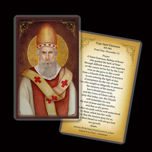 Pope St. Damasus I Holy Card
