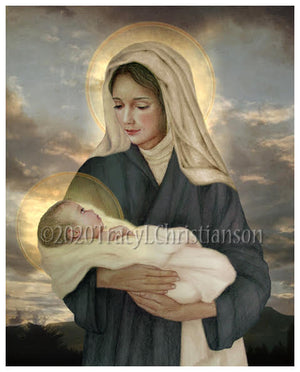 Madonna & Child (P) Print