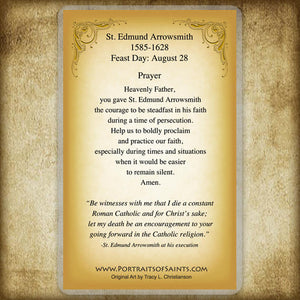 St. Edmund Arrowsmith Holy Card