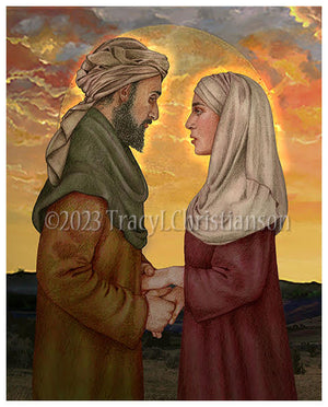 St. Aquila and St. Priscilla Print