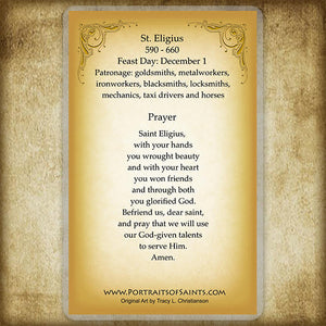 St. Eligius Holy Card