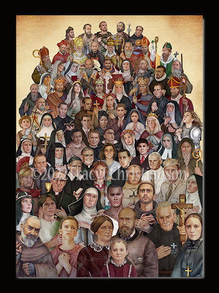 Blank Card All Saints - Portraits of Saints