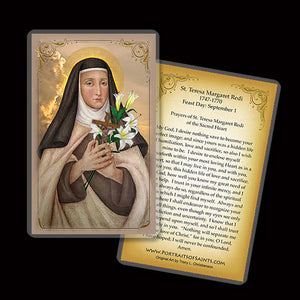 St. Teresa Margaret Redi Holy Card