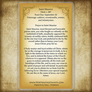 St. Maurice Holy Card