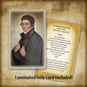 St. Edmund Arrowsmith Plaque & Holy Card Gift Set