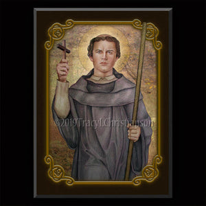 St. Magnus of Fussen Plaque & Holy Card Gift Set