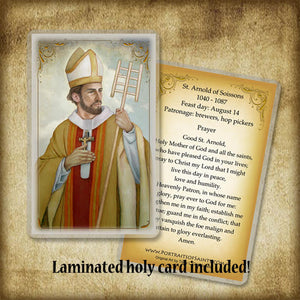 St. Arnold of Soissons Pendant & Holy Card Gift Set