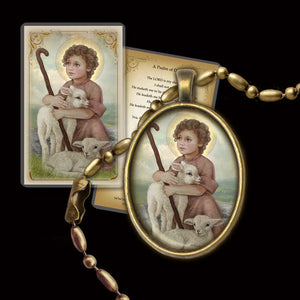 The Little Shepherd Pendant & Holy Card Gift Set