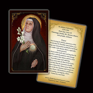 St. Juliana Falconieri Holy Card
