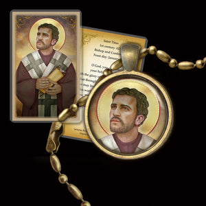St. Titus Pendant & Holy Card Gift Set