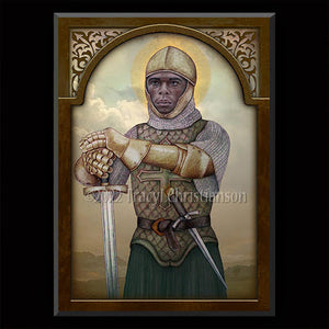 St. Maurice Plaque & Holy Card Gift Set